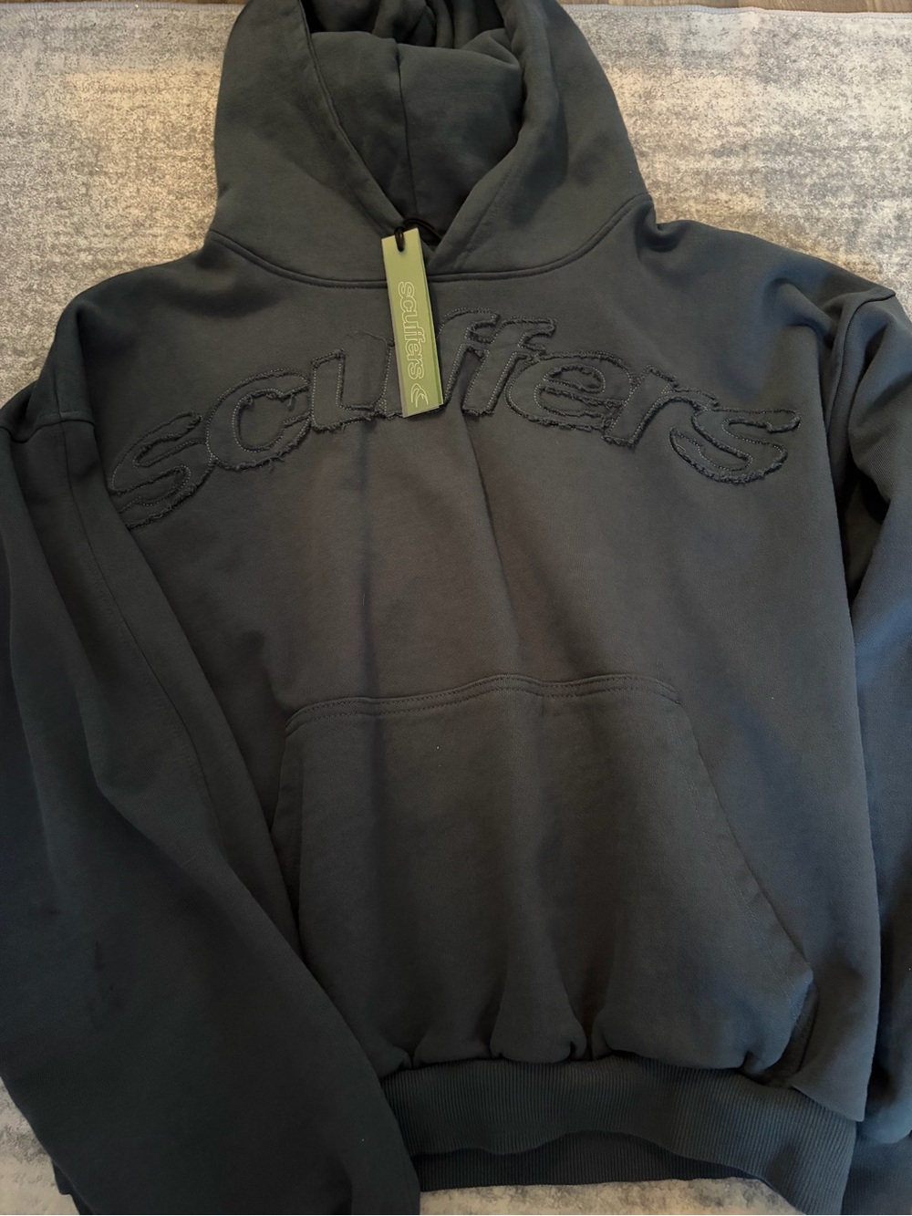 Scuffers Embroidered Logo navy Hoodie